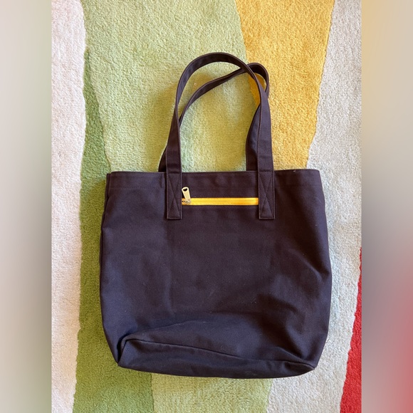 Porter x Monocle Sub Club Tote Brown & Yellow NWOT Quiet Luxury EUC